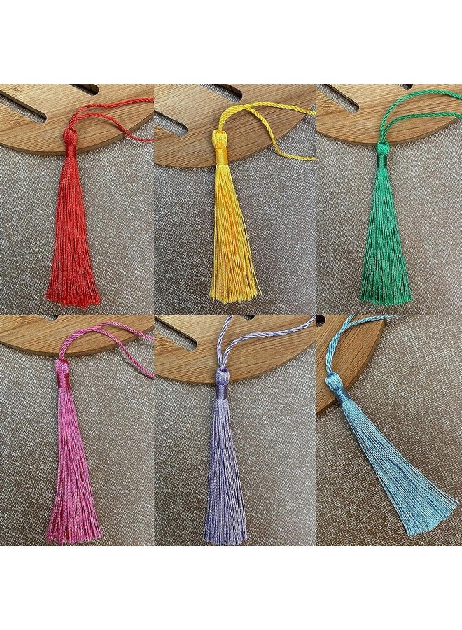 Brigand تاسلات صغيرة من بريغاند مع حلقات لصنع المجوهرات ومشاريع DIY وعلامات الكتب مع حلقة بطول 2 بوصة (متعددة الألوان) (عبوة من 75) - Image 4