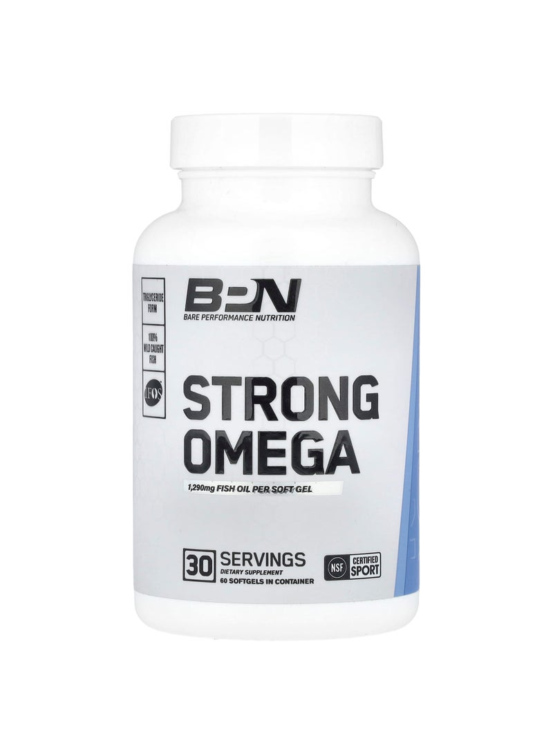 Strong Omega, 60 Softgels (1,290 mg per Softgel)