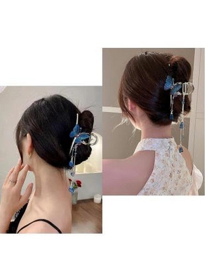 Calyrex Elegant Butterfly Fringe Grab Clip Shiny Metal Pearl Hairpin Geometric Headband Fashion Hair Accessories - Image 5