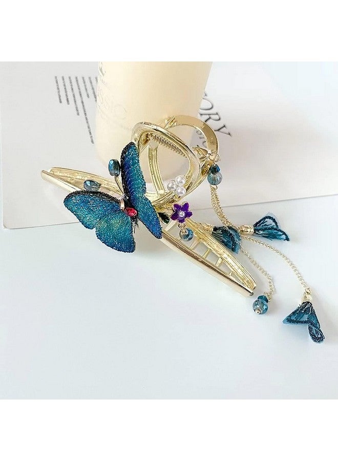 Calyrex Elegant Butterfly Fringe Grab Clip Shiny Metal Pearl Hairpin Geometric Headband Fashion Hair Accessories - Image 2