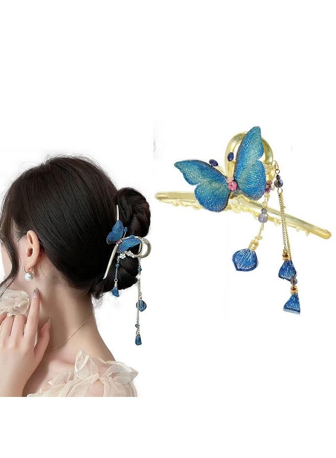 Calyrex Elegant Butterfly Fringe Grab Clip Shiny Metal Pearl Hairpin Geometric Headband Fashion Hair Accessories - Image 1