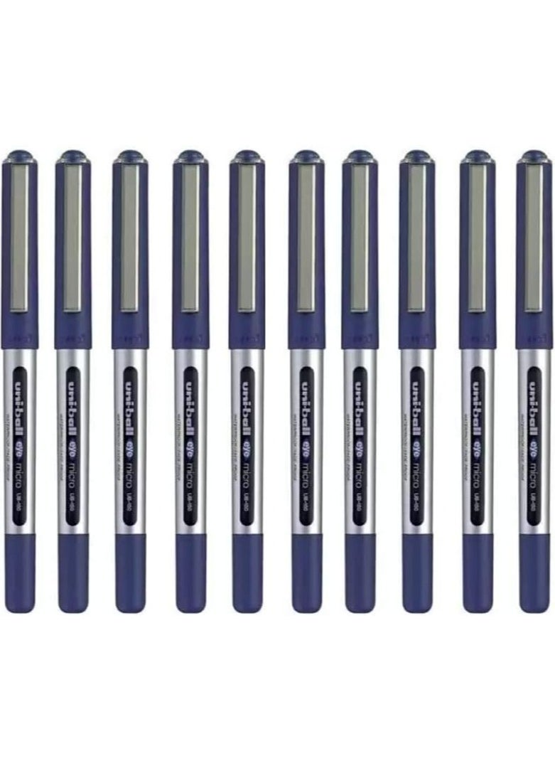 يوني بول قلم حبر جل Uni-ball Eye Micro Ub-150 - 0.5 ملم - عبوة من 10 أقلام - أزرق  - Image 1