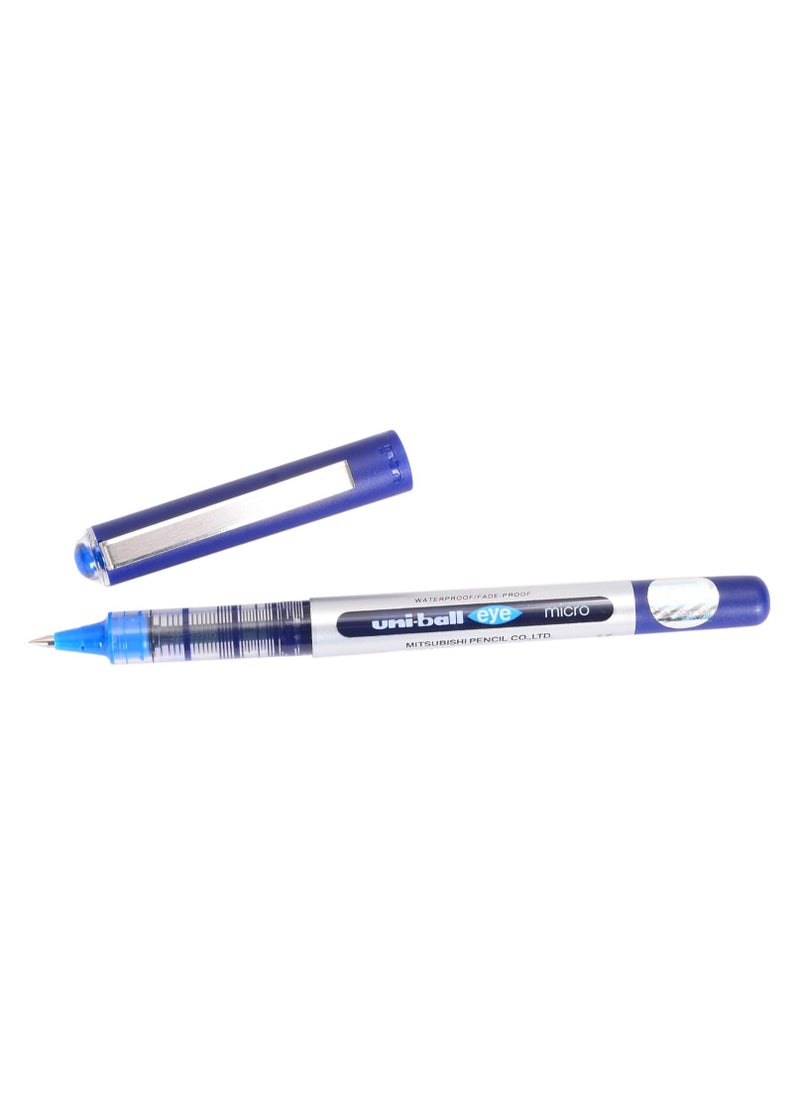 يوني بول قلم حبر جل Uni-ball Eye Micro Ub-150 - 0.5 ملم - عبوة من 10 أقلام - أزرق  - Image 4