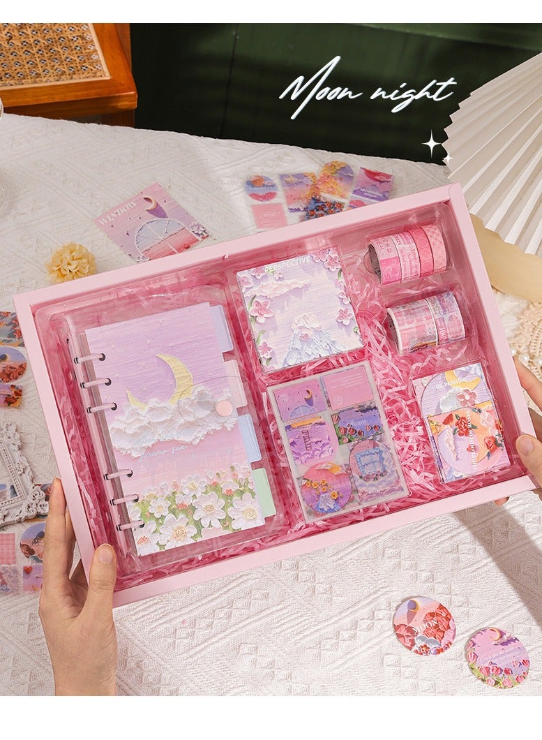 Hihonor 87pcs Oil Painting Collage Journal Sticker Set Loose-leaf Notebook, Sticky Notes, Stickers And Tape - Image 4