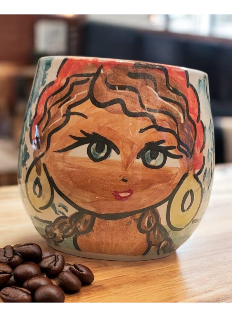 color zone pottery 200ml Ceramic and Pottery Mug, Microwave Safe, Handmade  - Image 1