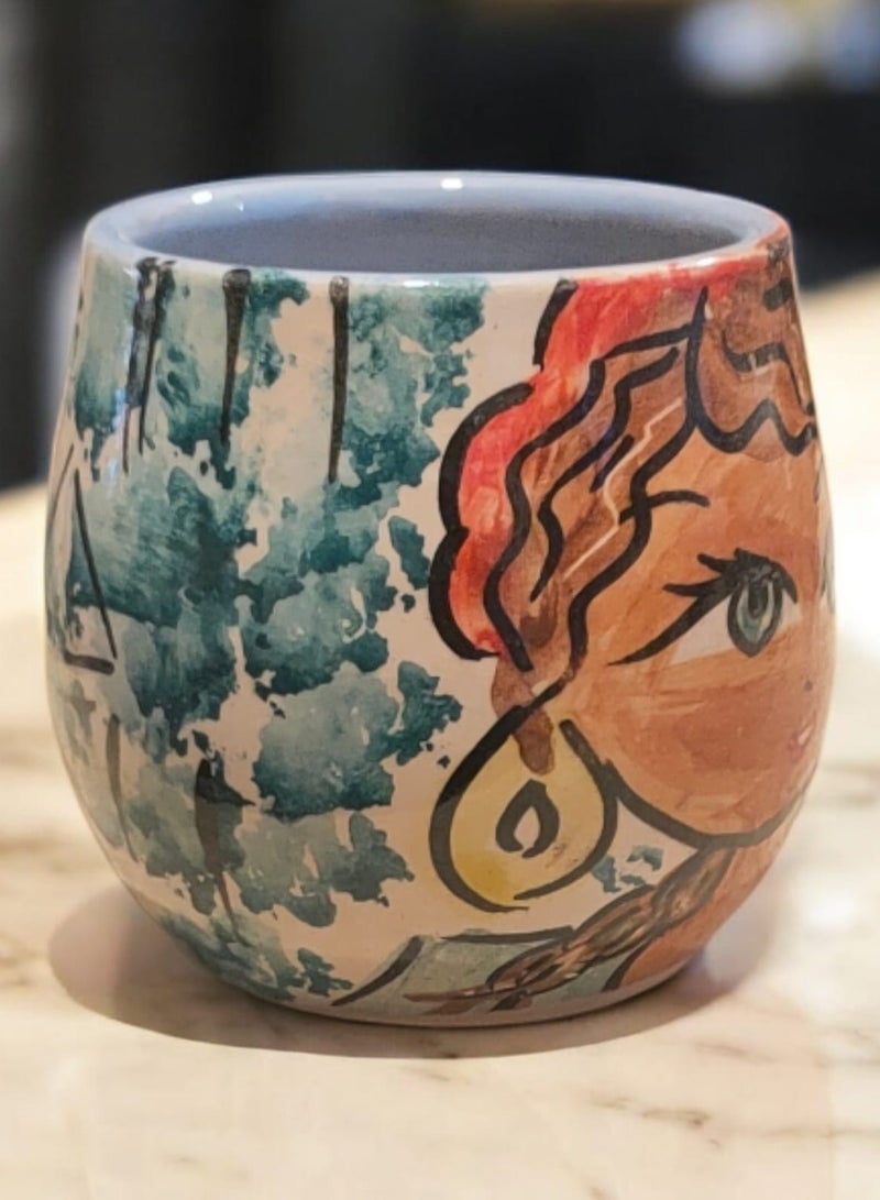 color zone pottery 200ml Ceramic and Pottery Mug, Microwave Safe, Handmade  - Image 2