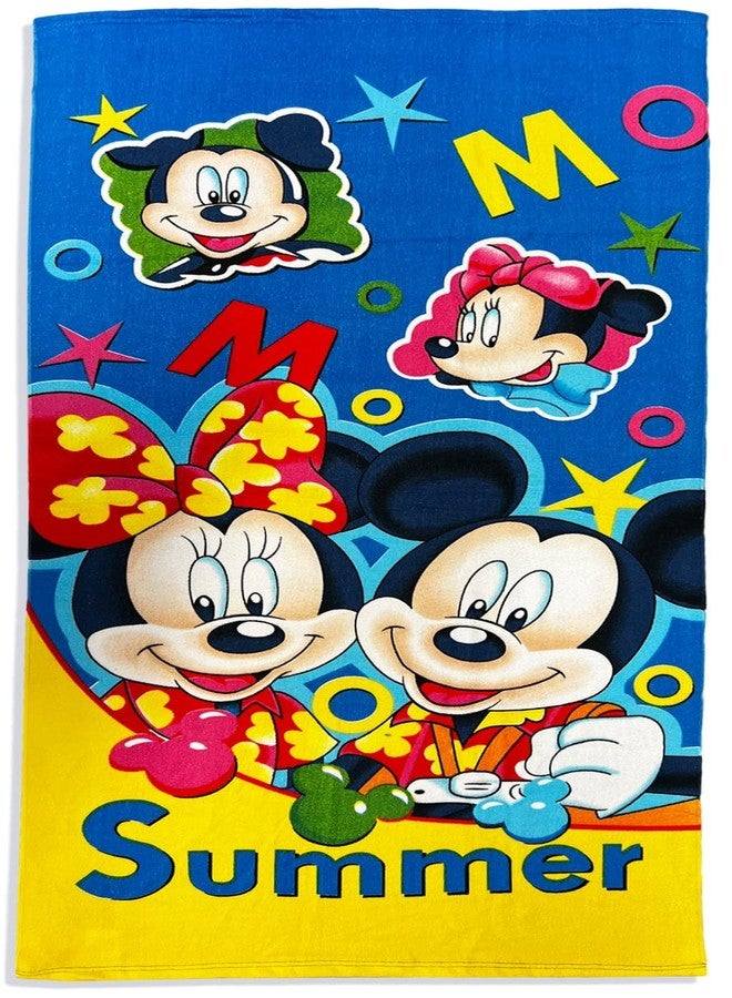 ميني منشفة شاطئ/معطف بغطاء رأس للبنات من ديزني بتصميم ميني ماوس (نقاط حمراء) - Image 1