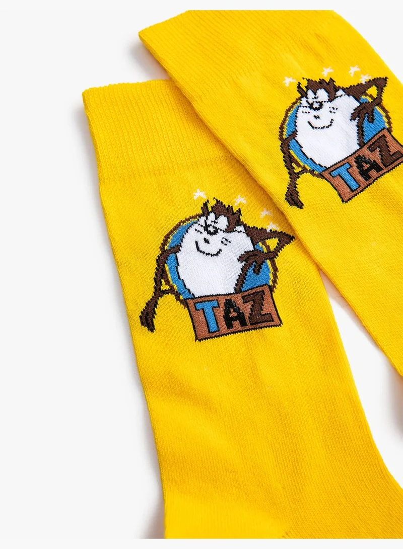 KOTON Looney Tunes Tasmanian Devil Socks Licensed Printed