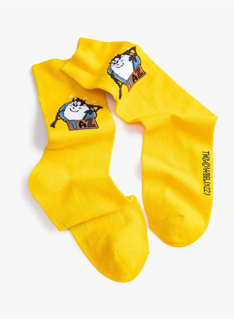 KOTON Looney Tunes Tasmanian Devil Socks Licensed Printed