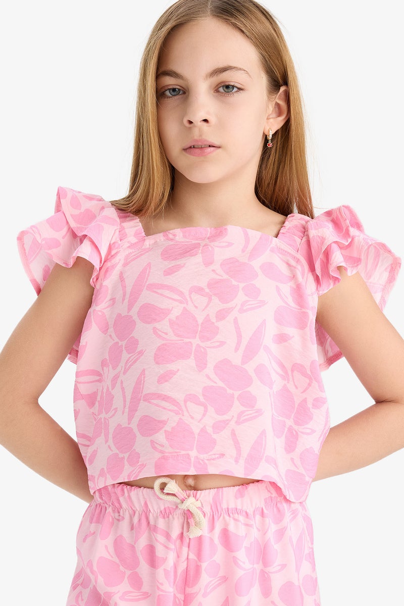 DeFacto Girl Short Sleeve Blouse  - Image 1