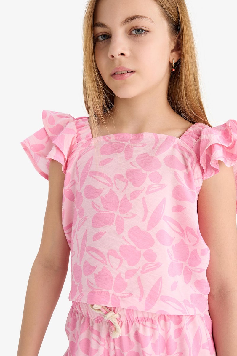 DeFacto Girl Short Sleeve Blouse  - Image 5
