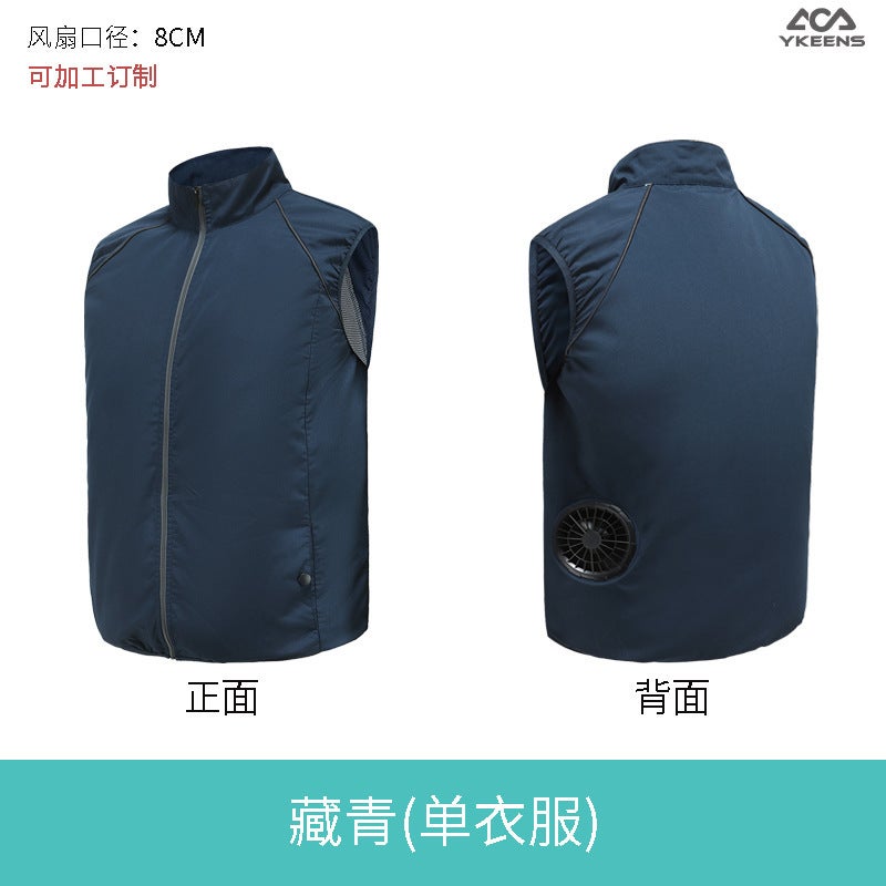 Summer Outdoor Cooling Air Conditioning Clothing Reflective Fishing Vest Pse Certification Fan Air Conditioning Clothing - Image 1