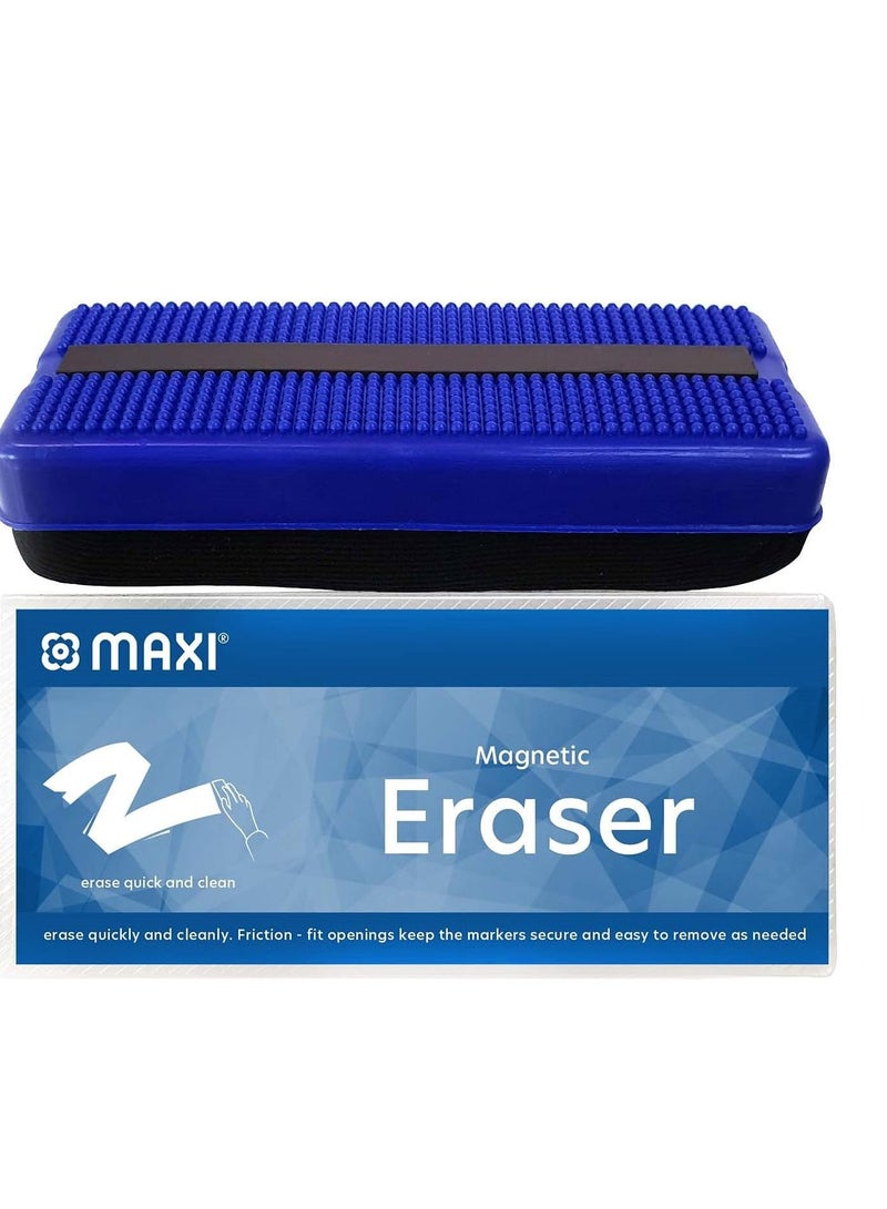 Maxi Magnetic White Board Eraser Blue/Black