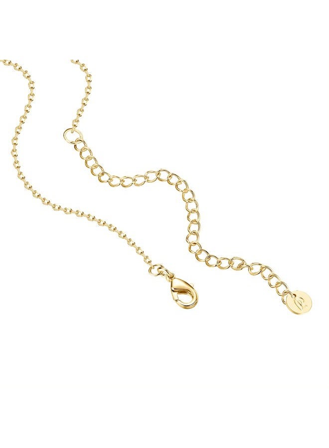 PAVOI 14K Gold Plated Circle CZ Solitaire Necklace | Elegant Bezel Pendant | Dainty Cubic Zirconia Halo Choker Necklaces for Women, 19 Inches, Rose Gold, Cubic Zirconia - Image 3