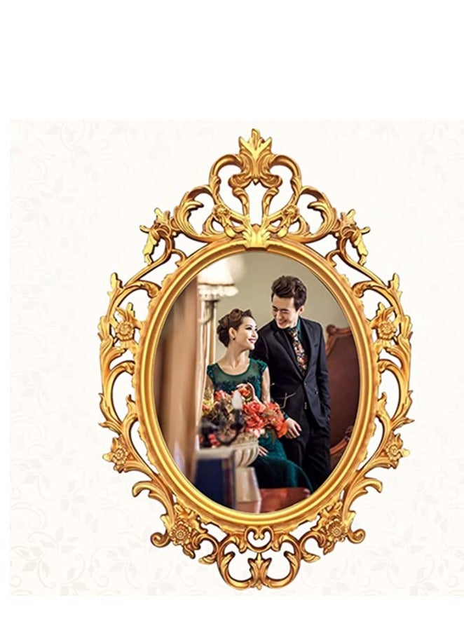 FFD Decorative Wall Mirror Elegant Vanity, Makeup, and Living Room Accent Plastic Frame - Image 3