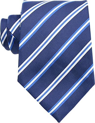 Geotae Zerun New Classic Men's Striped Silk Tie Necktie (Blue) - Image 2