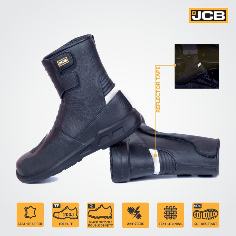 JCB حذاء راكب SPEEDMAX، جلد محكم، فيلكرو، أحذية مزدوجة الكثافة - Image 3