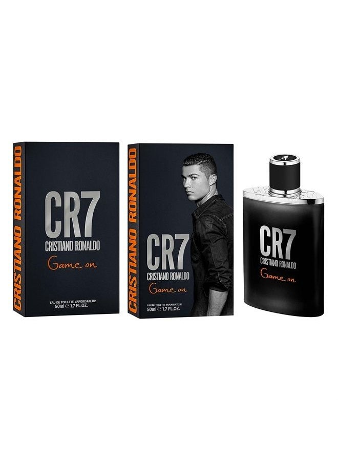 Cristiano Ronaldo CR7 Cristiano Ronaldo - Game On Men EDT Spray - Daily Use Woody Aromatic Fruity Fragrance Cologne With Blend of Apple, Lavender & Cedarwood - 1.7 oz  - Image 1