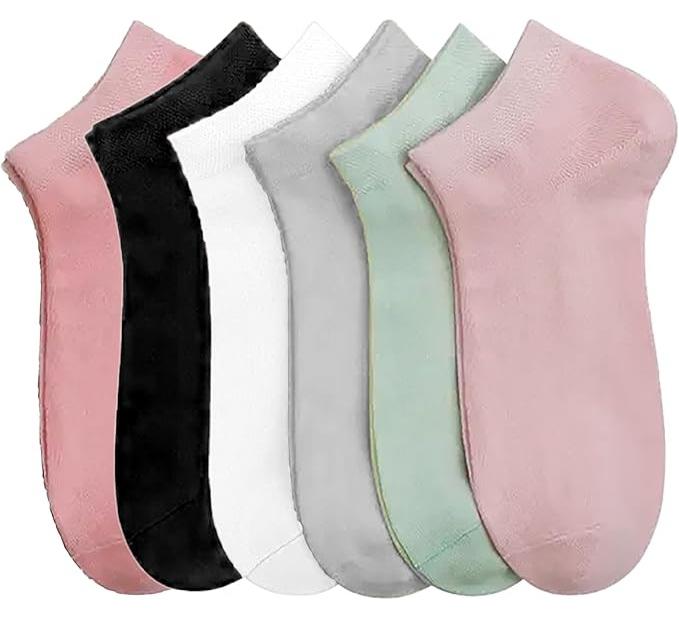 Women's Casual Ankle Socks Comfort Foot Socks 6 Pairs - Image 1