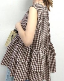 Japanese and Korean 2024 Lotte New Style Ruffled Loose and Versatile Ruffled Babydoll Shirt Womens Shirt Top Small Shirt Pink - Image 3