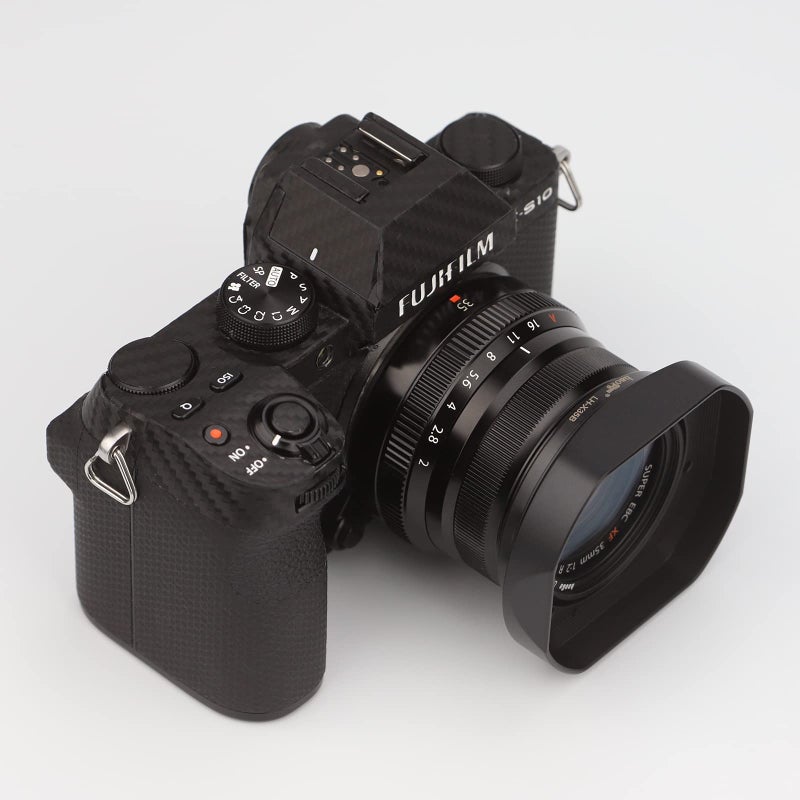 Haoge LH-X35B Metal Square Bayonet Lens Hood for Fujinon XF35mmF2 R WR XF23mmF2 R WR XC 35mm F2 (XC35mmF2), Fuji 35mm F2 Hood, 23mm F2 Lense Hood, with Metal Front Cap, Replaces LH XF35 2 Hood - Image 4