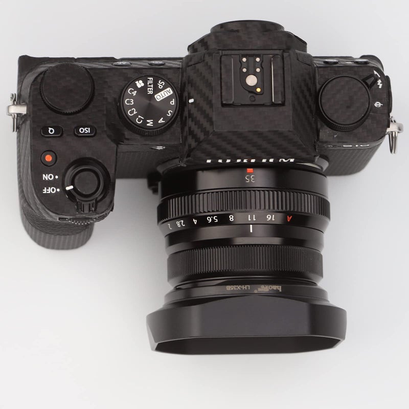 Haoge LH-X35B Metal Square Bayonet Lens Hood for Fujinon XF35mmF2 R WR XF23mmF2 R WR XC 35mm F2 (XC35mmF2), Fuji 35mm F2 Hood, 23mm F2 Lense Hood, with Metal Front Cap, Replaces LH XF35 2 Hood - Image 5