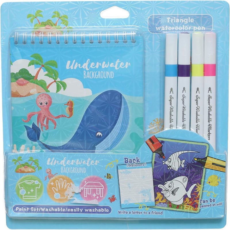 Minsa Coloring Book with 4 Colors Educational Activity Set Code 305 for Kids -Multicolor