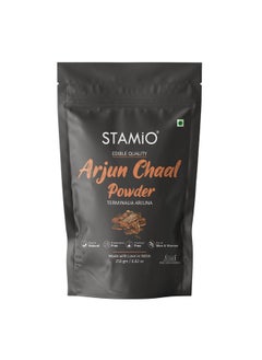 STAMIO Arjun Chaal Powder 250 Gm | Pure Triple Filtered Terminalia Arjuna Bark | Healthy Heart | Cholesterol | In Pouch 8.82 Oz  - Image 1