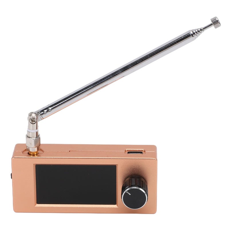 Gold Portable AM FM SW LW Radio Metal Casing 800mAh Battery for Travel Outdoor Home Use - Image 2