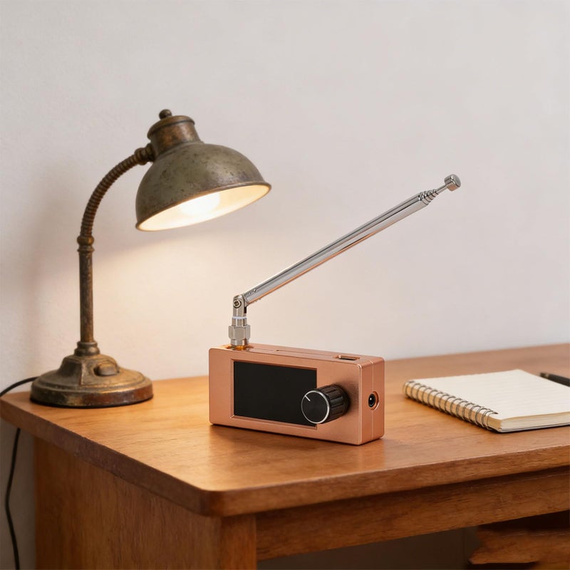 Gold Portable AM FM SW LW Radio Metal Casing 800mAh Battery for Travel Outdoor Home Use - Image 5