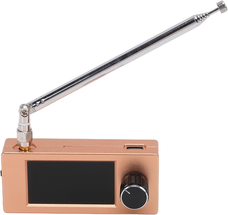 Gold Portable AM FM SW LW Radio Metal Casing 800mAh Battery for Travel Outdoor Home Use - Image 1