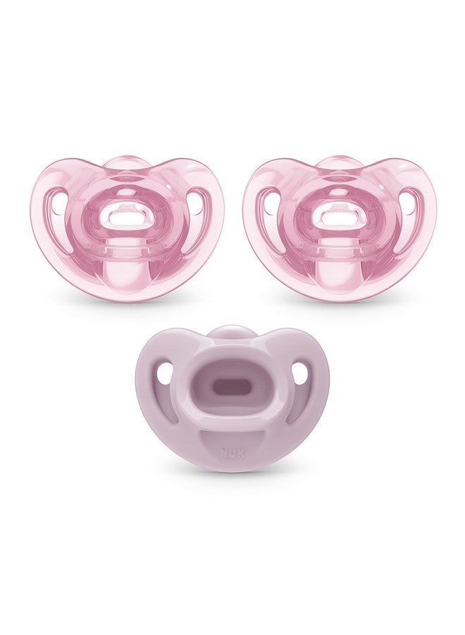 نوك لهايات تقويم الأسنان المريحة من NUK، للأطفال من عمر 0 إلى 6 أشهر، عدد 3 (عبوة من قطعة واحدة) - Image 1