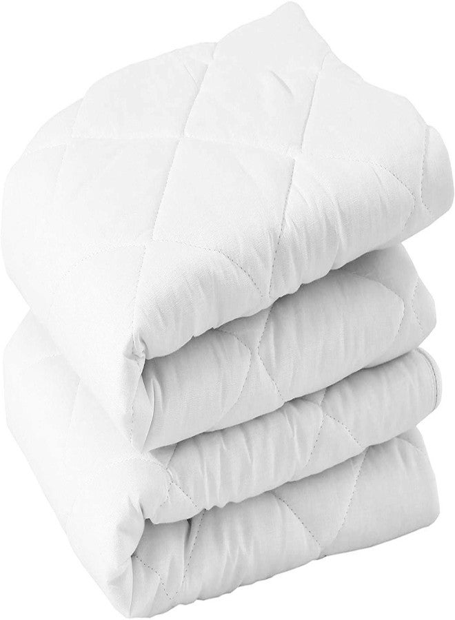 coca industries Next Go Hypoallergenic Anti-Allergy 300TC Cotton Quilt Pillow Protectors with Zipper Cover (White, Sizes: Standard Queen King Size, 18 in x 28 in) - Image 2