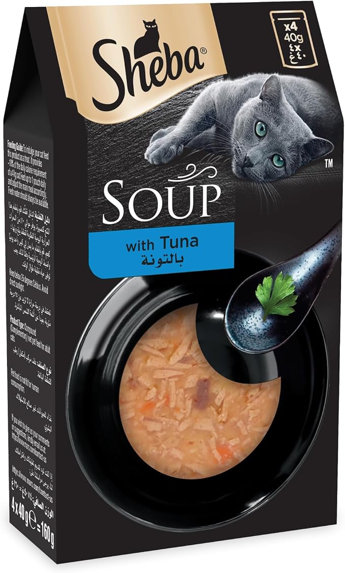 Sheba Soup Adult Cat - Tuna - 4*40g