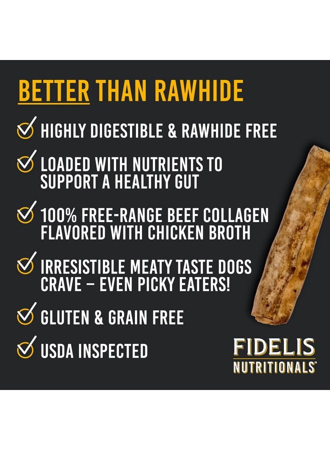FIDELIS Rawhide-Free Treat Sticks, Long Lasting, Collagen Dog Chews, Treats, Small & Large Dogs, Beef Collagen, Gluten-Free, Grain-Free, Dog Chew, Bones-Alternative, Made in USA, 4pk, Chicken, 7" - Image 2