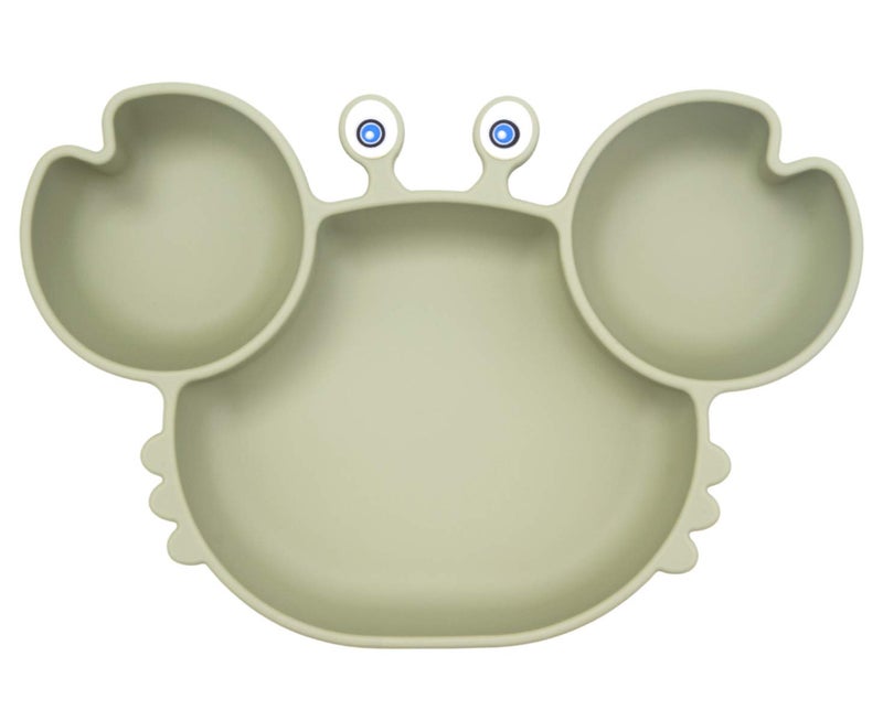 Linowos Silicone Suction Plate for Toddlers - Self Feeding Training Divided Plate Dish and Bowl for Baby and Toddler, Fits for Most Highchairs Trays, BPA Free Microwave Dishwasher Safe - Image 1