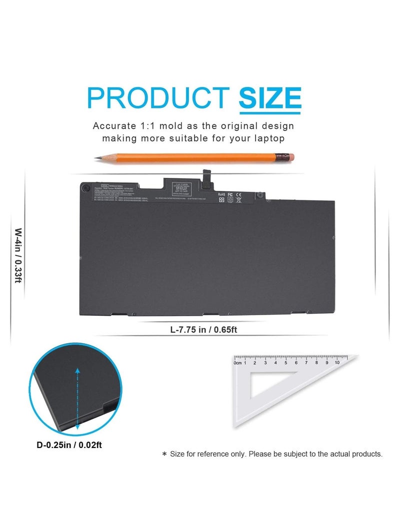 CS03XL Battery for HP EliteBook 840 850 745 755 848 G3 G4 ZBook 15u G3 G4 mt42 mt43 CS03046XL 800513-001 800231-1C1 800231-141 800231-271 HSTNN-IB6Y HSTNN-UB6S HSTNN-I33C HSTNN-I41C T7B32AA cso3xl - Image 3