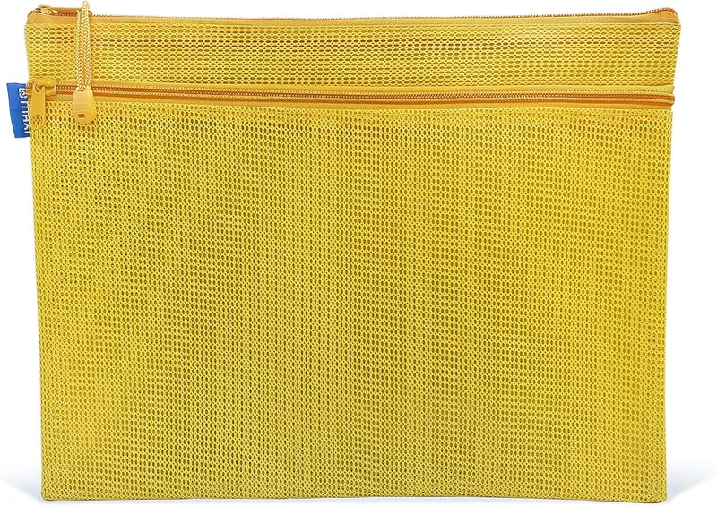 Fitto Zipper Bag for A4 Sheets 29.7x21cm Blue – Office Storage, Document & Paper Carrier - Image 4
