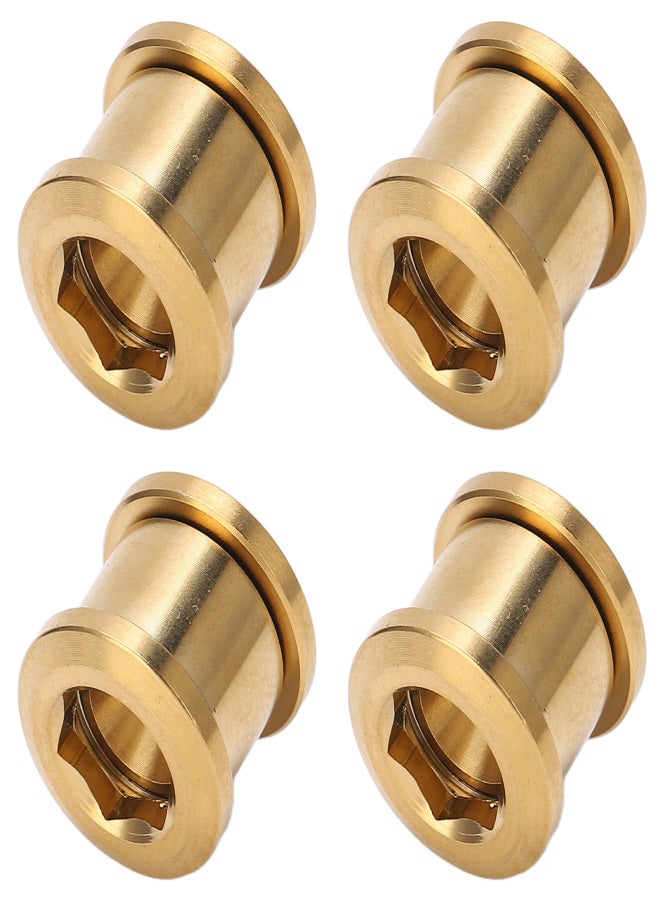 ريسك قطع براغي قرص تروس سلسلة من سبائك التيتانيوم، قرص دراجة واحد للدراجات الجبلية، لون ذهبي - Image 5