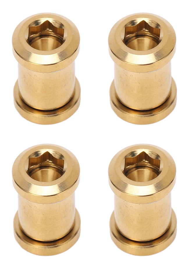 ريسك قطع براغي قرص تروس سلسلة من سبائك التيتانيوم، قرص دراجة واحد للدراجات الجبلية، لون ذهبي - Image 3