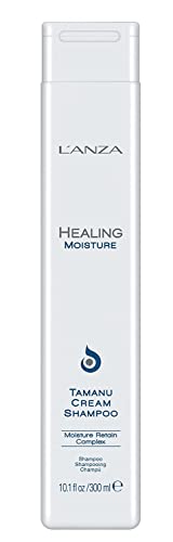 شامبو لانازا للعناية بالرطوبة بكريمة تامانو - شامبو لطيف لجميع أنواع الشعر يرطب الشعر الجاف والتالف - تنظيف يومي - علاج مضاد للتجاعيد - منتج للعناية بالشعر للنساء والرجال