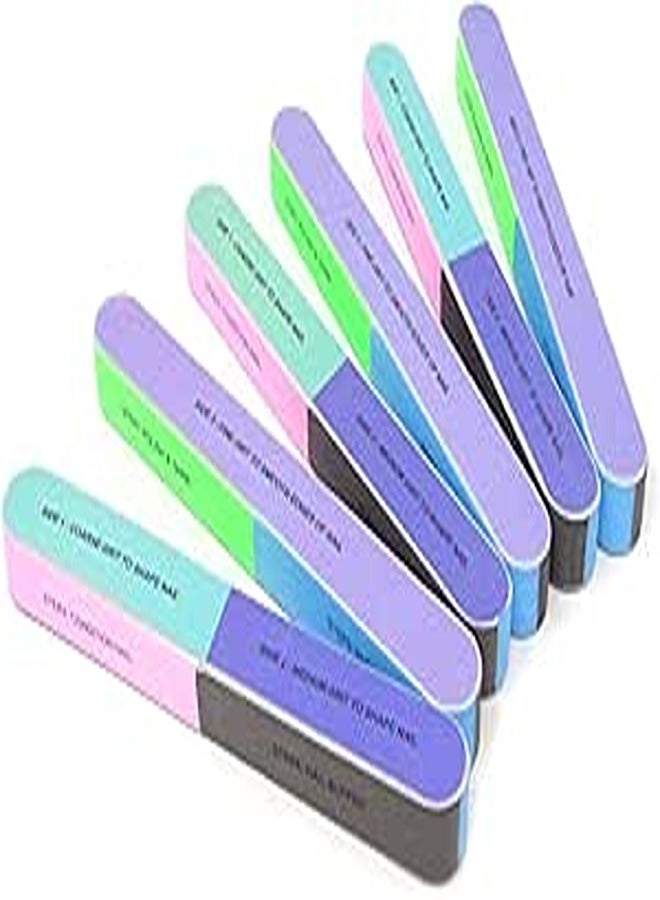 Honbay 6PCS Nail Art Tool Nail File Nail Buffer Cosmetic Manicure, 7 Ways