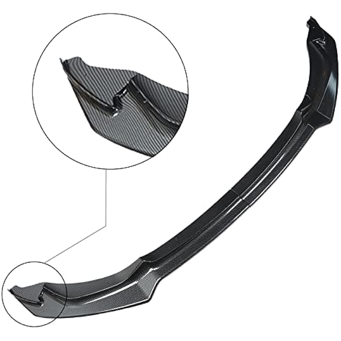 munirater 2Pcs Front Bumper Splitter Lip Kit CS Style Carbon Fiber Replacement for 2015-2019 F82 F83 M4 F80 M3 - Image 2