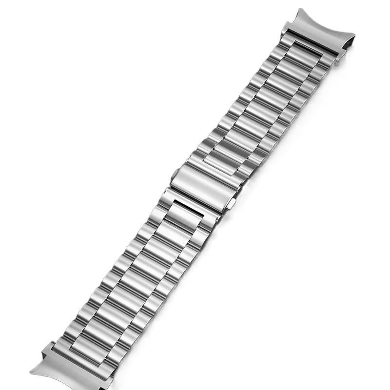 AD Black Stainless Steel Link Smartwatch Band Compatible with Samsung Galaxy Watch 4 with Adjustable Fit Replacement Strap for Daily Wear - Image 5