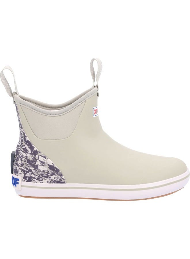 Xtratuf Women's 6 Inch Ankle Deck Boot, Trolling Pack Stone Gray, Size 10 - Image 1