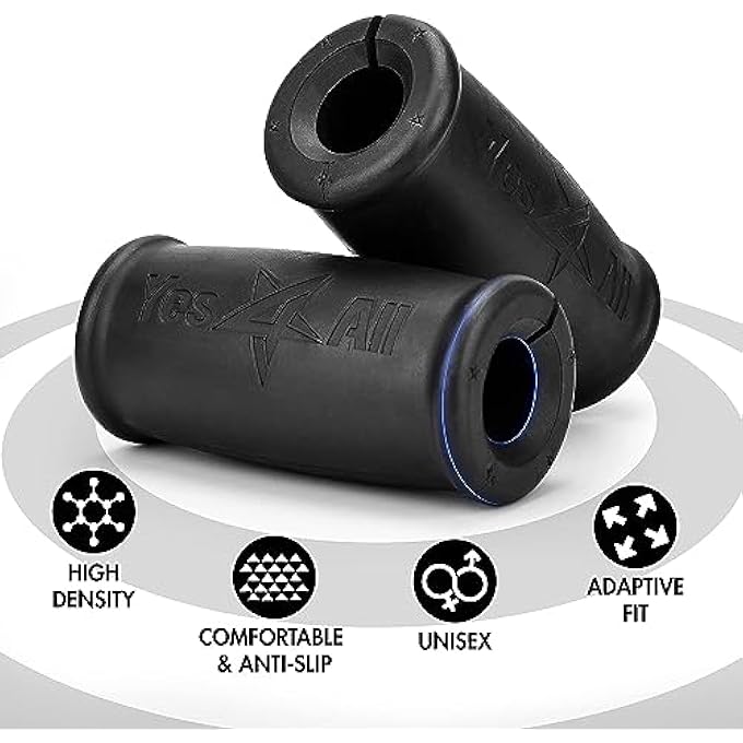 rayihni Thick Bar Grips/Thick Grips For Barbell, Weight Lifting, Body Building Training – Thick Bar Adapter/Barbell Grips (Blue, Set Of 2) - Image 4