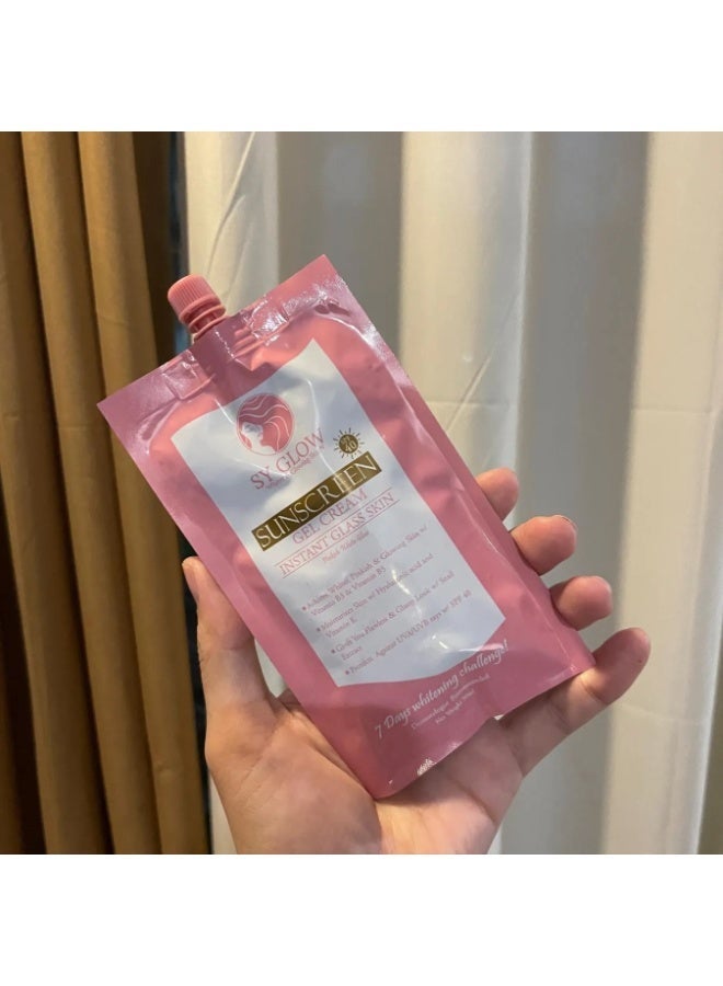 SY GLOW جل كريم واقي الشمس SY Glow لتفتيح البشرة – حماية خفيفة الوزن SPF 40 لجميع أنواع البشرة - Image 4