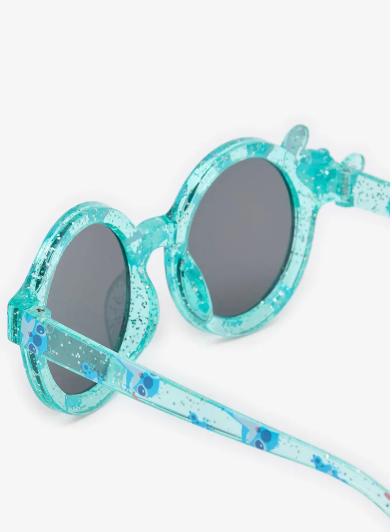 Redtag Girls Blue Stitch Print Round Sunglasses