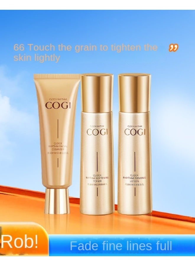 【ترطيب مكثف، ممتلئ وممتلئ】 مجموعة ساعة إيقاع العضلات المكونة من 3 قطع: غسول ومنظف مرطب، يقلل من الخطوط الدقيقة ويشد البشرة - Image 2