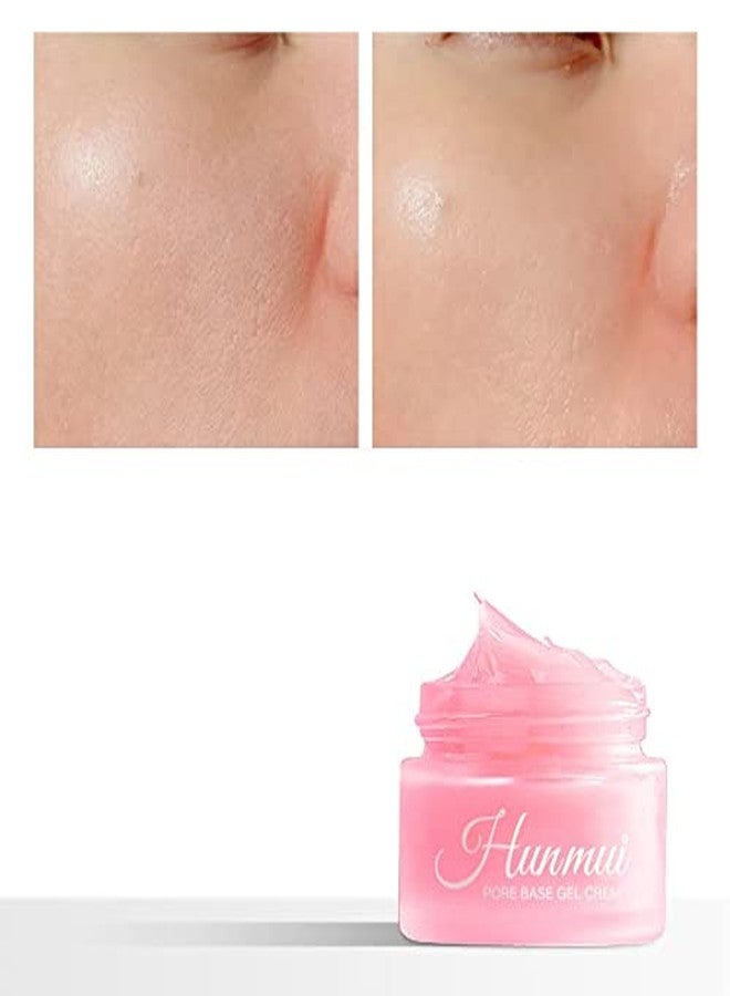 JISKG 2Pcs Hunmui face primer pore base gel cream，Magical perfecting base face primer under foundation Anti-Aging WrinklesShrink Pore Remove Fine LinesExfoliatingAnti-Oxidation transparent - Image 3